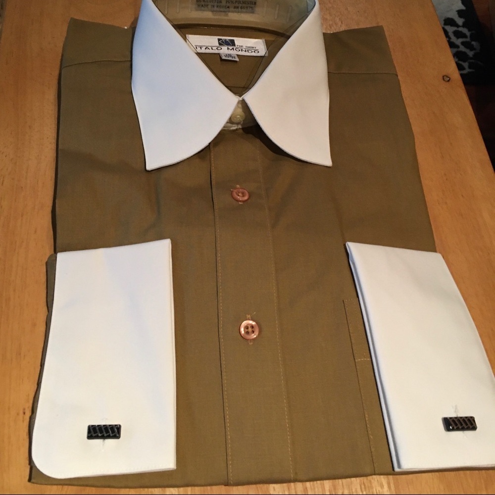 2 brand new mens high fashion dress shirts